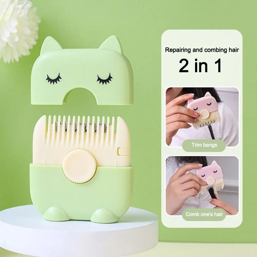 Lâminas de pente para máquina de cortar cabelo 2 em 1, ferramenta de estilo substituível, aparador de franja, lâminas ajustáveis diy, pente de cabeleireiro, corte de cabelo de bebê