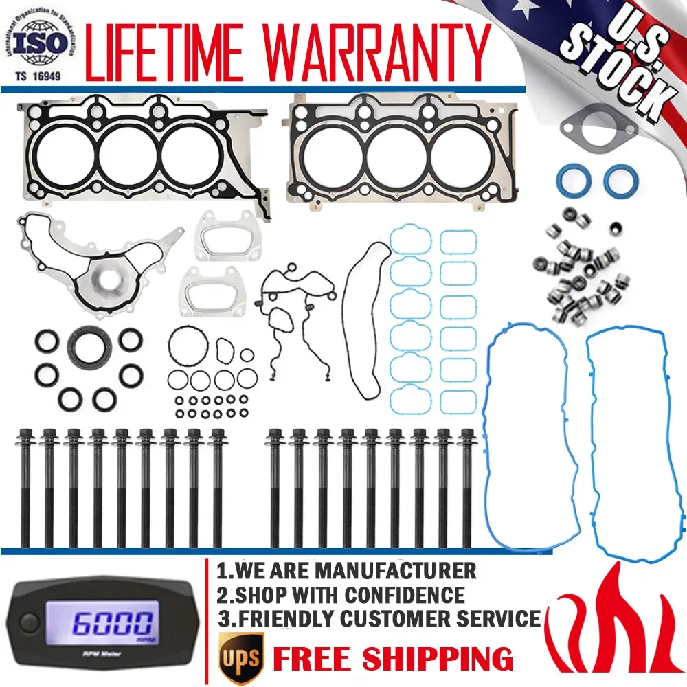 Carbole For 11-16 Chrysler Dodge Jeep Ram 3.6L Pentastar Engine Cylinder Head Gasket Set