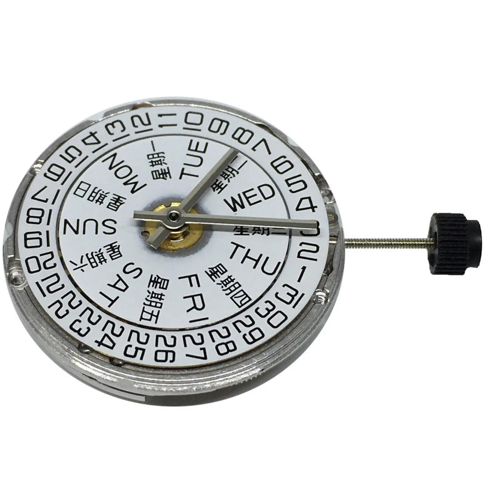 

1Pc 2836-2 Automatic Watch Movement Day/Date@3 For ETA 2836-2 For SELLITA SW220 3-Hands Mechanical Watch Movement 28800bph