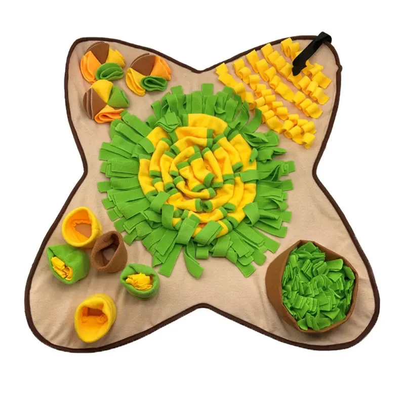 Pet Smell Pad New Dog Smell Training Pad Educational Slow Food Pad Pet Supplies Toys Rich Colors Food Hiding Toys