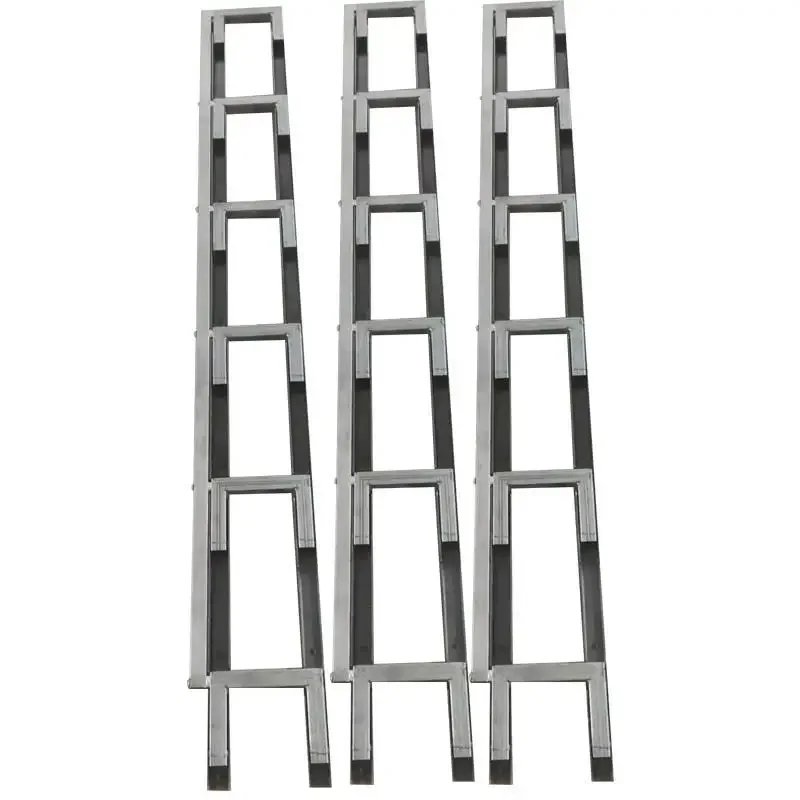 Rear rear telescopic ladder Pull-out anti-skid get on and off three steps wide 40 landing length 80/130