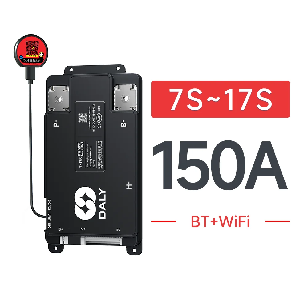 Daly Smart BMS 30A 40A 60A 80A 100A 120A 150A 200A WIFI Ingebouwde Bluetooth 7S 8S 13S 14S 16S 17S 20S 24S Lifepo4 Li-Ion LTO