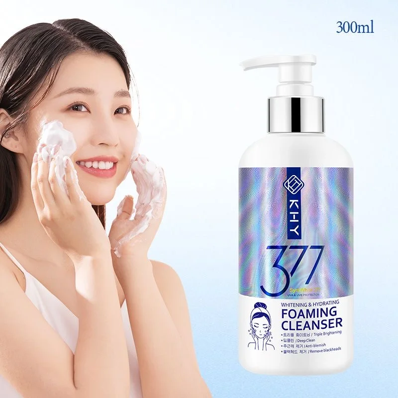 

377 Facial WHITENING & HYDRATING FOAMING CLEANSER Deeply Cleansing Oil Control Moisturizing Blackhead Skin Care Foam Face Wash