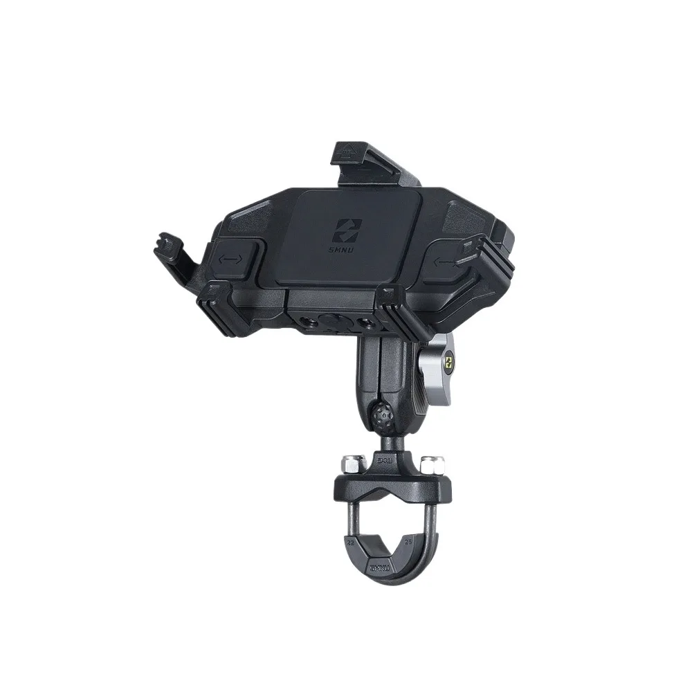 

Motorcycle electric vehicle mobile phone navigation bracket, shock-absorbing wireless charging anti-theft bracket