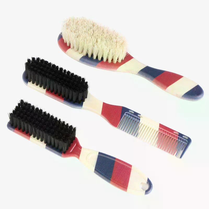 Double-sided Professional Barber Neck Brush Comb Shaving Beard Salon Carving Duster Cleaning Brush Hair Cutting Comb