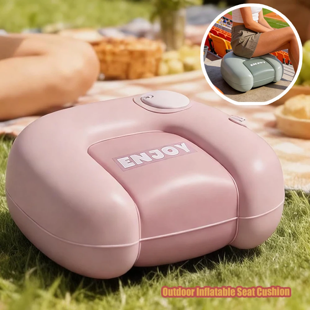 

Adults Inflatable Travel Chair Thickened Travel Seat Inflatable Bench Chair Portable Cushion Music Festival