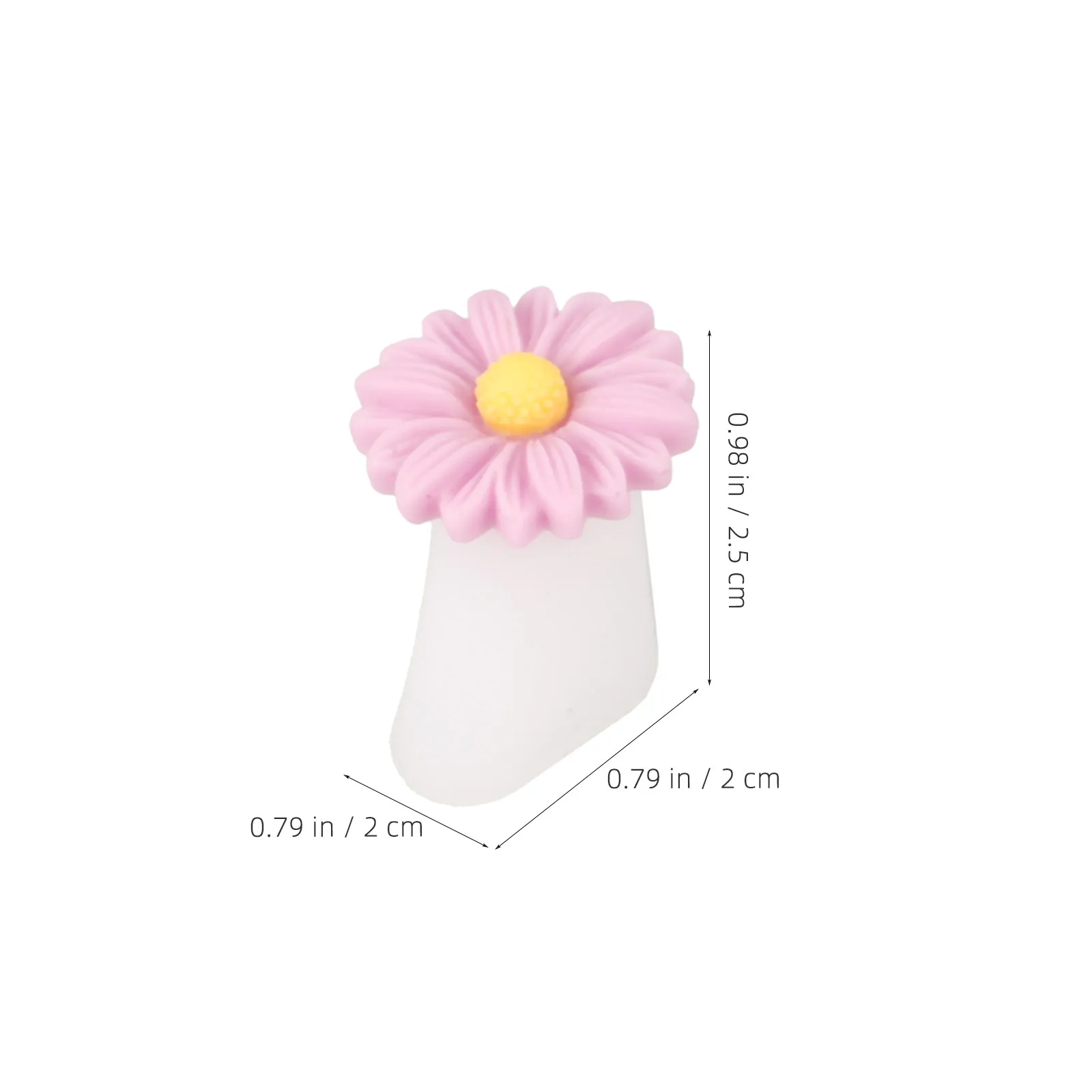 Daisy Flower Silicone Toe Separators for Pedicures Nail Art Non-Slip Comfort Fit Prevents Smudging Polish Wearable with