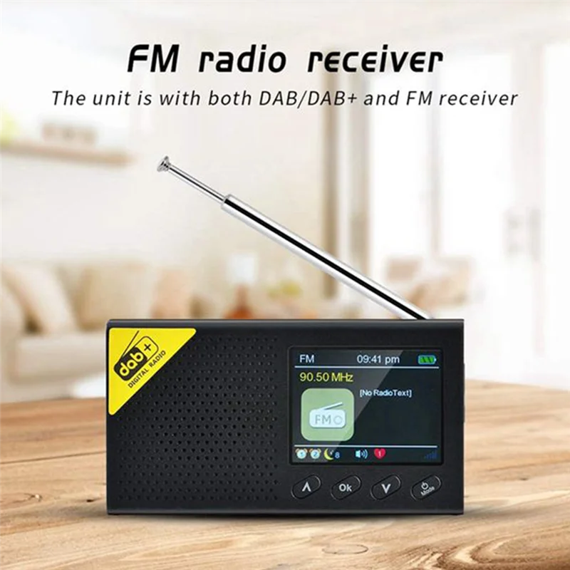 AS95-วิทยุสเตอริโอบลูทูธ 5.0 วิทยุในครัวเรือน DAB วิทยุ Mini แบบพกพาวิทยุ Fm แบบพกพา DAB วิทยุ