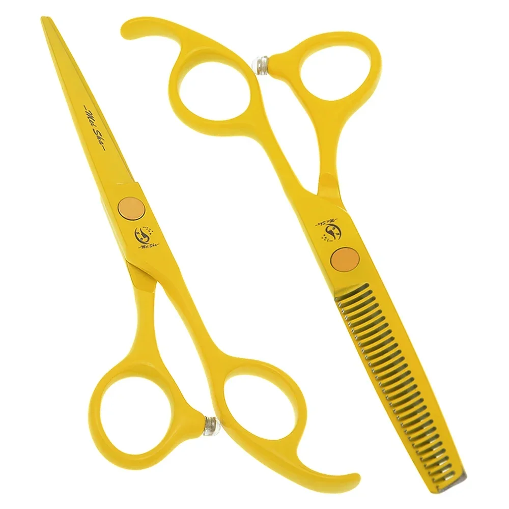 

5.5" Hairdressing Cutting Thinning Scissors Set Comb Japan 440C Steel Professional Barber Shears Salon Haircut Scissors A0072A