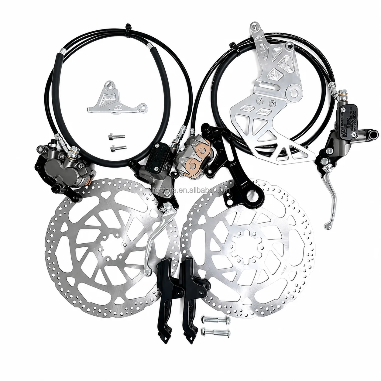Bike Light Front Rear - Kit de Frenos Hidráulicos Delanteros y