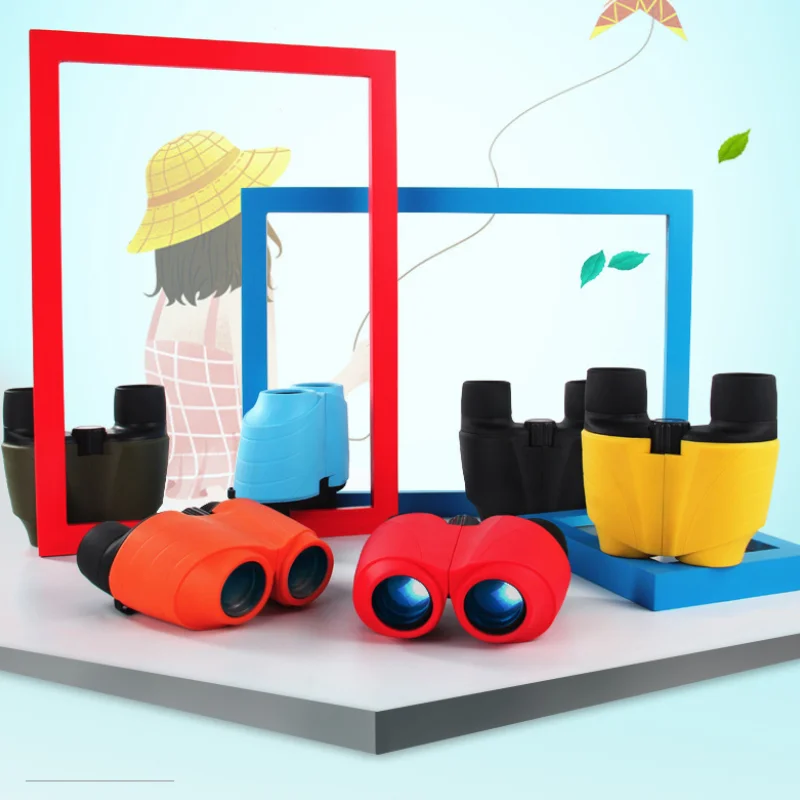 

Portable Kids Binoculars 8-10X25 High Magnification Colorful Mini Telescope for Boys Girls Birthday Gift Outdoor Adventure Tools