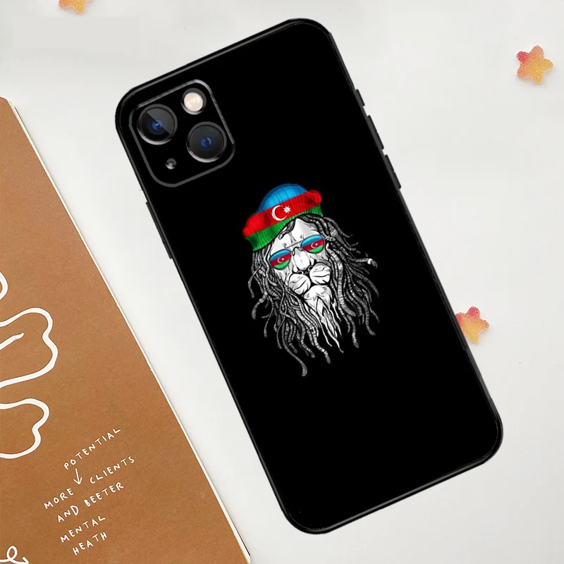 حافظة علم أذربيجان لهاتف أبل آيفون 16 15 14 13 11 12 Pro Max Mini XR 15 16 Plus 16e غطاء حماية #6