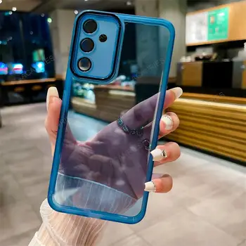 サムスンギャラクシー A15 4 グラム 5 グラム A25 A35 A55 A05s A54 A34 A24 A14 A04S A13 クリアソリッドカラーシリコーンソフトケースカメラ保護カバー