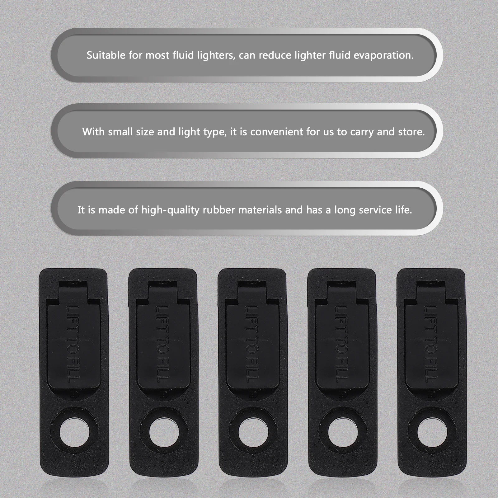 Junta antivaporación para encendedor, almohadilla inferior de goma para la mayoría de encendedores de fluidos, accesorio de pieza de repuesto para prevención de fugas, 10 Uds.