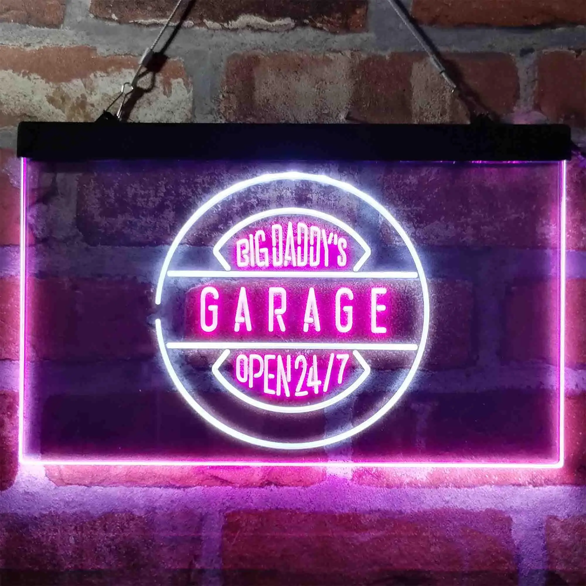 

Big Daddy Garage Open 24/7 Dual Color Led Neon Sign st6-i3983