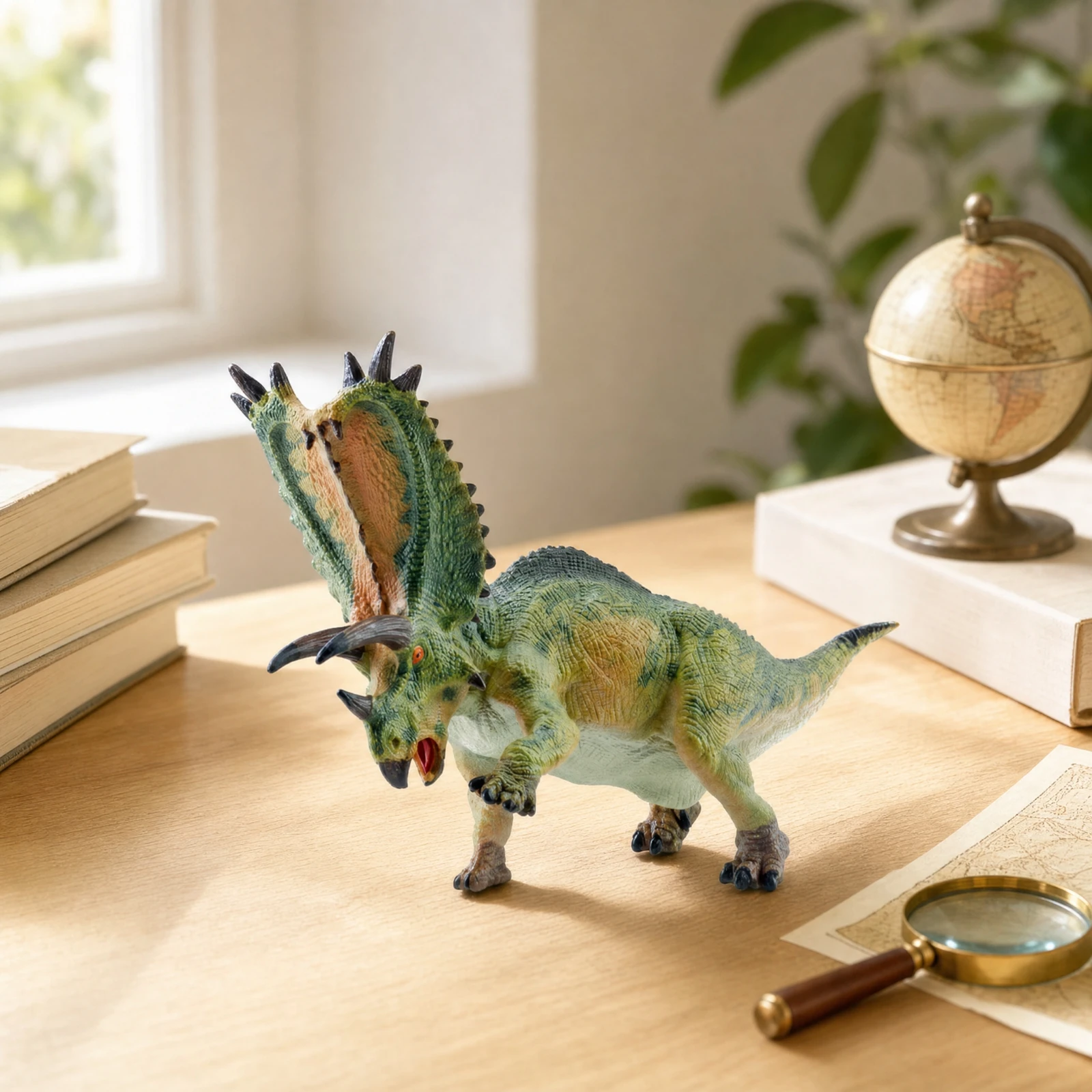 Art Craft Dinosaur - Figurinha de Pentaceratops, Figurinha de Dinossauro
