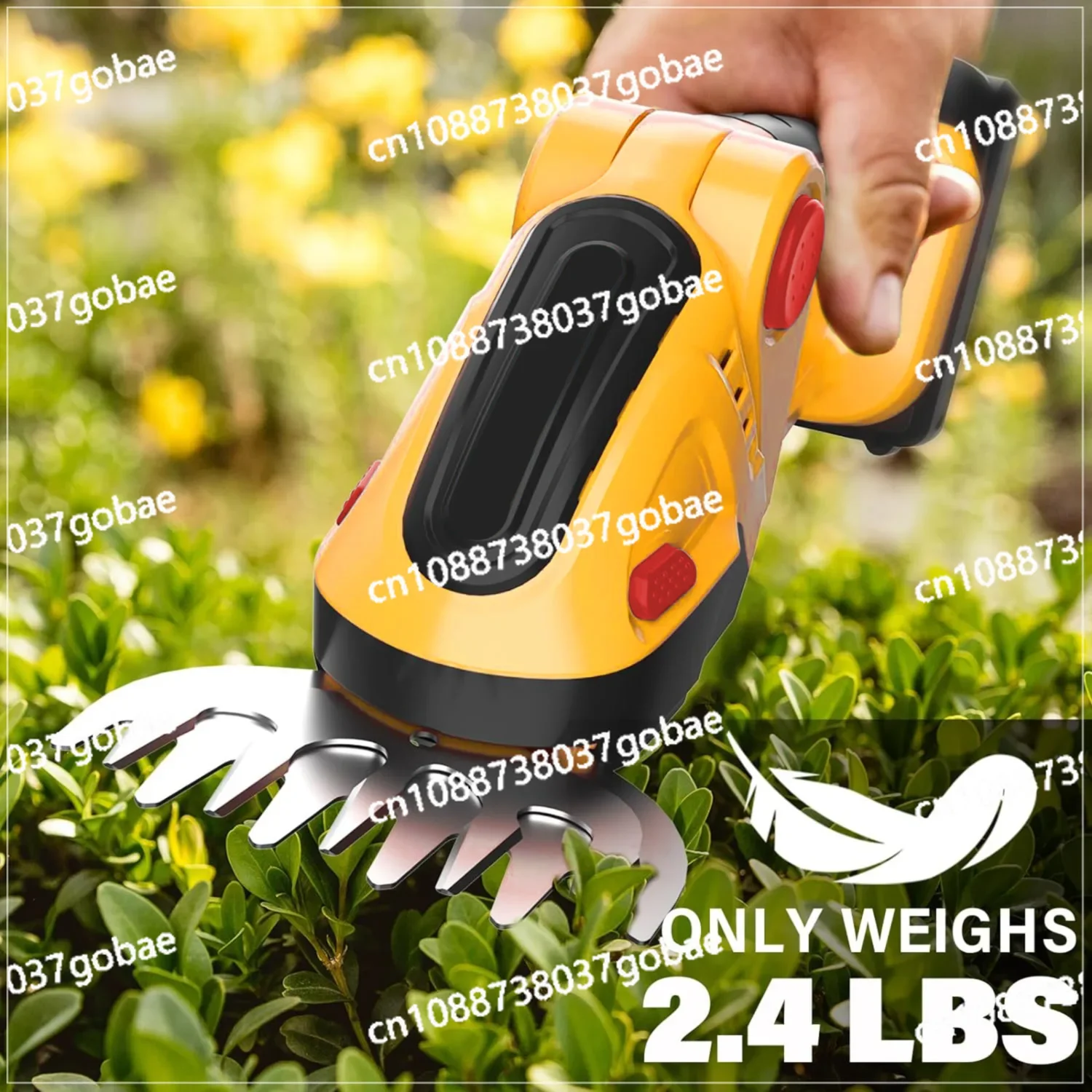 Lithium battery handheld rechargeable hedge trimmer mini electric hedge trimmer lawn mower fence trimmer tool