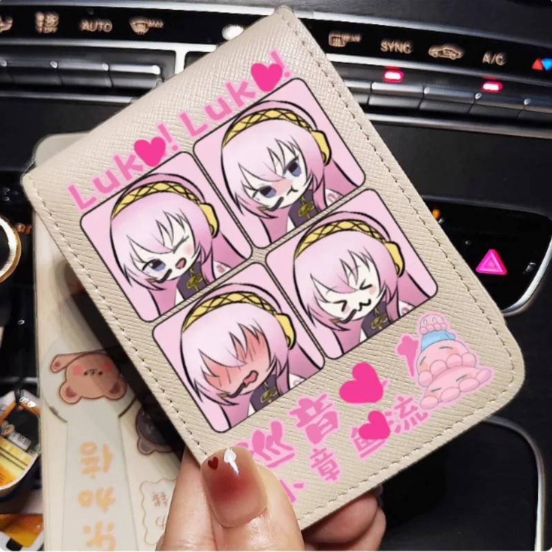 

Аниме Megurine Luka мультфильм модные кошельки кошелек из искусственной кожи держатель для карт сумка для денег подарок B2046 косплей