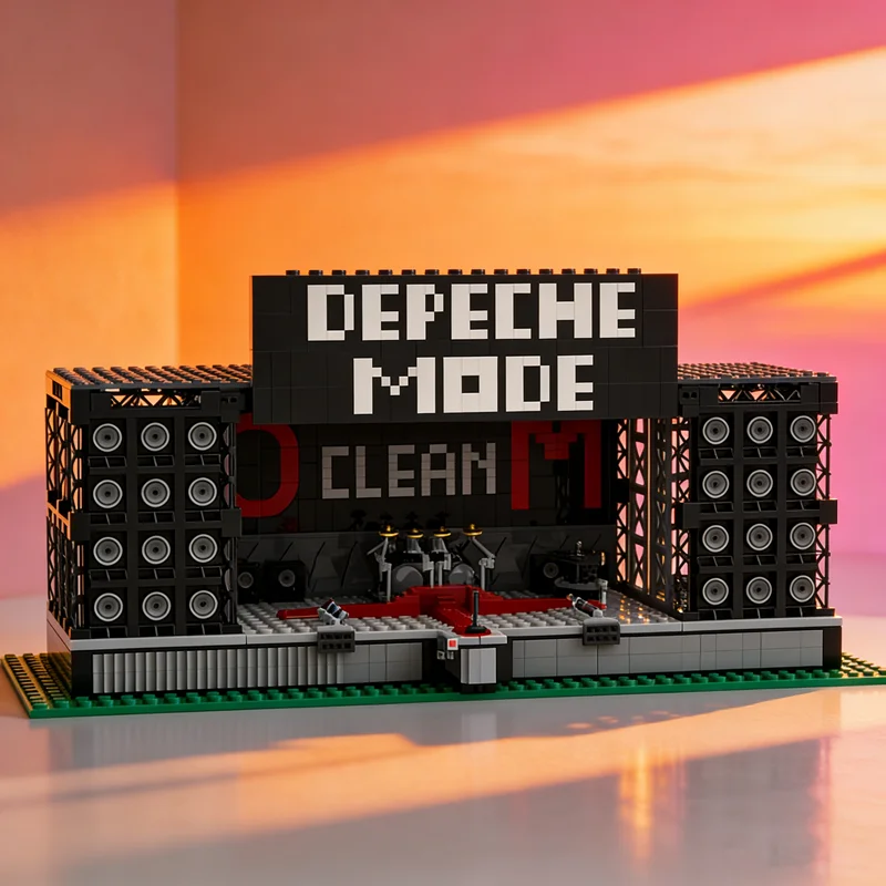 2587 piezas MOC Depeche Mode World Violation Tour Stage Creator, Bloques de Construcción de Maquetas, Juguetes de Arquitectura, Regalos para Festivales, Ladrillos