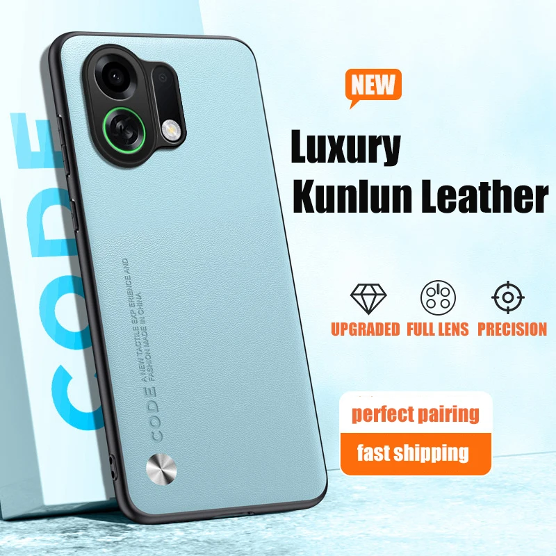 حافظة لهاتف اوبو K13 توربو برو فاخرة من جلد البولي يوريثان غطاء خلفي k13x k12 سيليكون مقاوم للصدمات حماية كاملة للهاتف Fundas