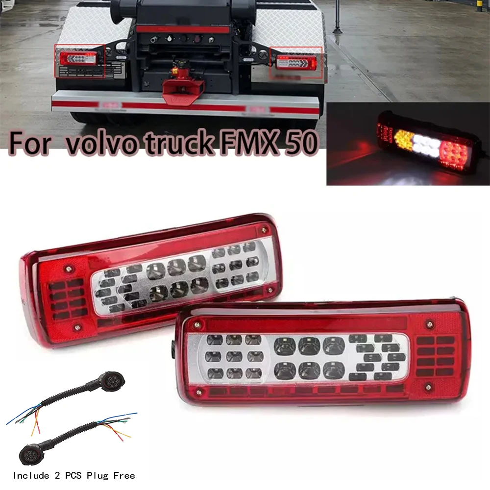 

1 шт. левый и правый правый/левый 24 В светодиодный задний фонарь для грузовика Volvo Truck FMX 500 для Renault светодиодный задний фонарь OEM 82483074 82483073 21735299