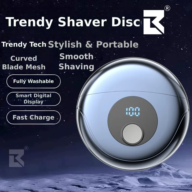Mini Dual Head Electric Shaver Compact Portable Men Beard Razor Travel Friendly Small Shaving Device Male Daily Facial Hair