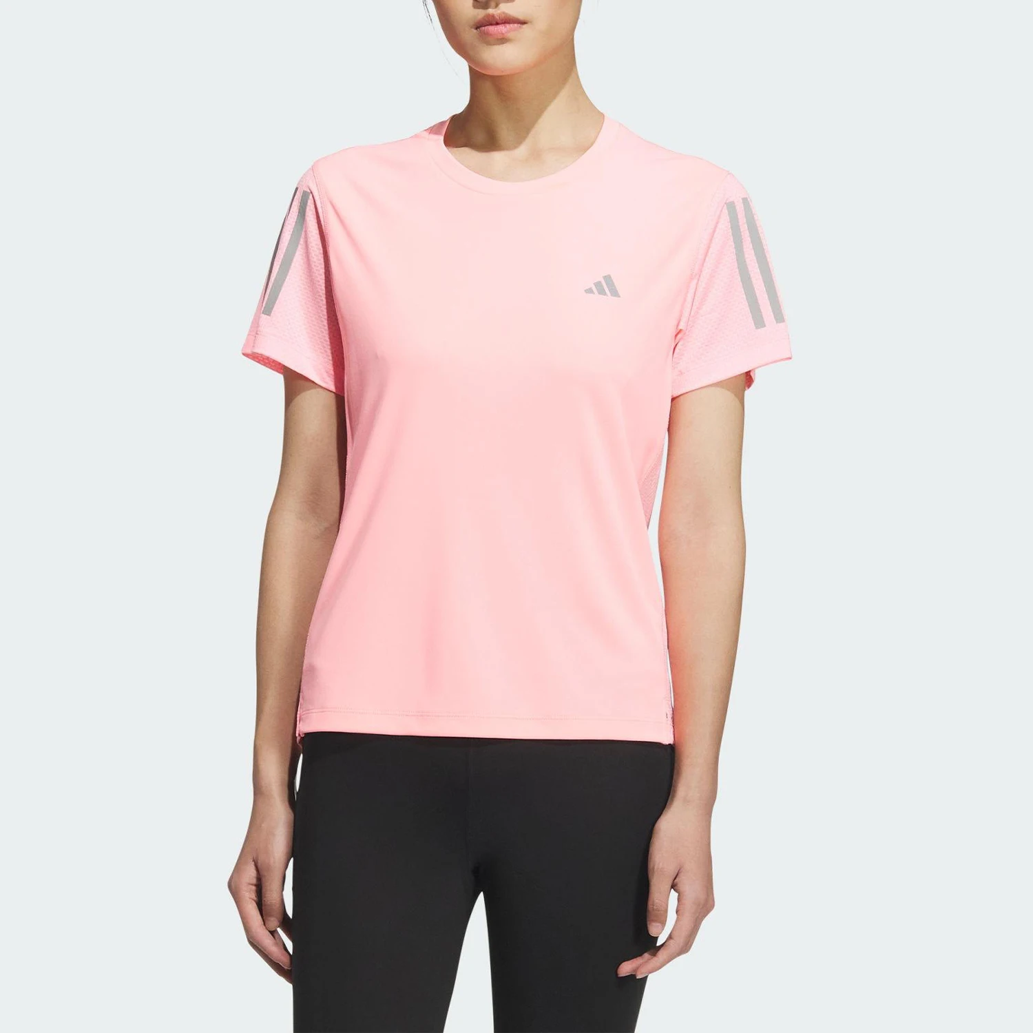

Adidas Authentic Summer Women's Round Neck Running Training Short Sleeve JZ2201