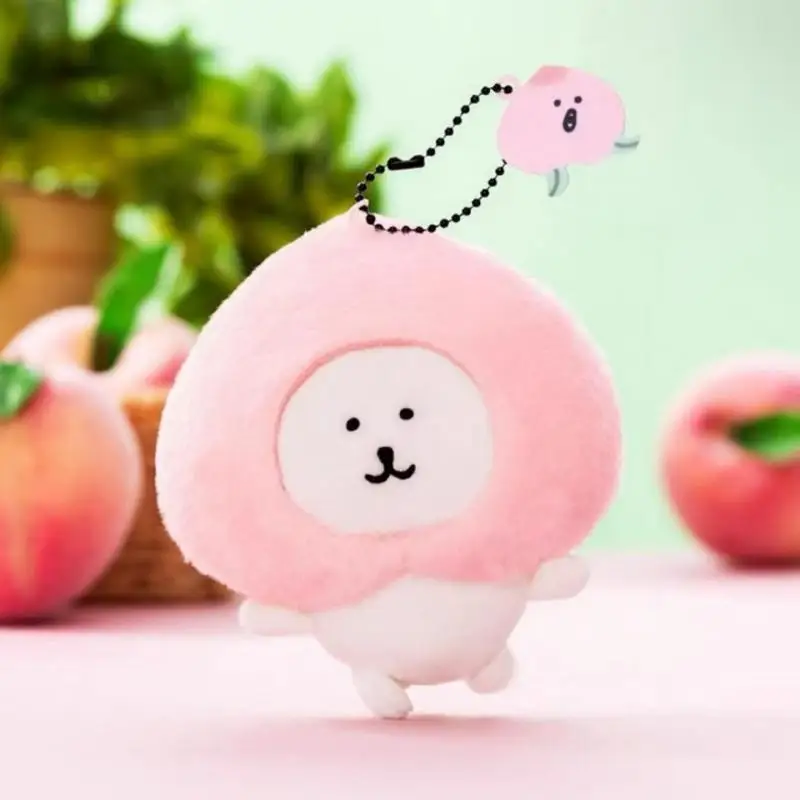 

8 см милый мультфильм Kawaii персиковая серия Chiikawa Nagano плюшевая кукла брелок сумка кулон игрушка в подарок