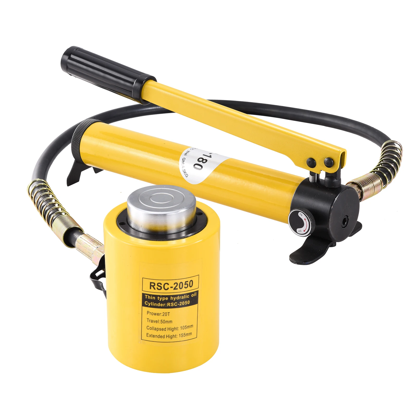 แม่แรงไฮดรอลิก 20 ตัน แม่แรงไฮดรอลิกขนาดเล็กพร้อมปั๊มมือ 180 |   แม่แรงยกอุตสาหกรรม