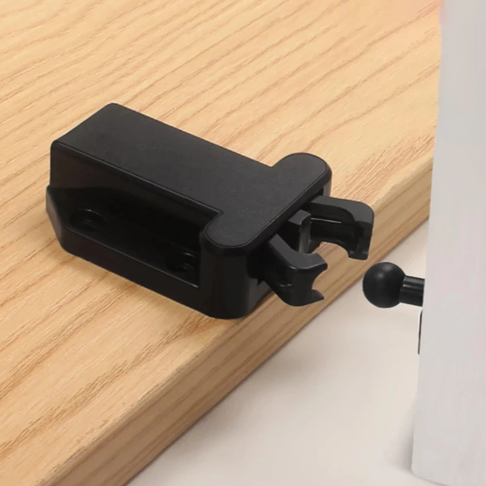

5pcs Cabinet Rebounder Push Close Latches Black Hidden for Kitchen Cupboards Lock Latch Locks For Cabinet Hardware