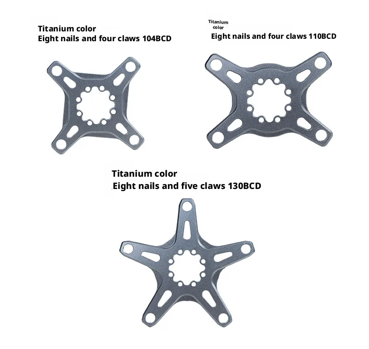 8-Loch Spider-Kurbeladapter 104B 110 130 BCD Aluminiumlegierung für MTB Rennrad Umrüstkit – Detail 12