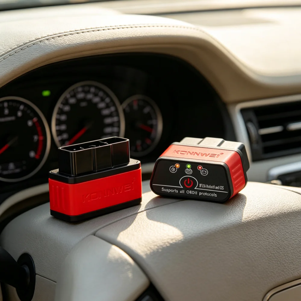 Picture 3: Bluetooth 5.0 OBDII Code Reader KONNWEI KW903 ELM327 V1.5 Car Diagnostics Scanner Tool Compatible with Android and iOS