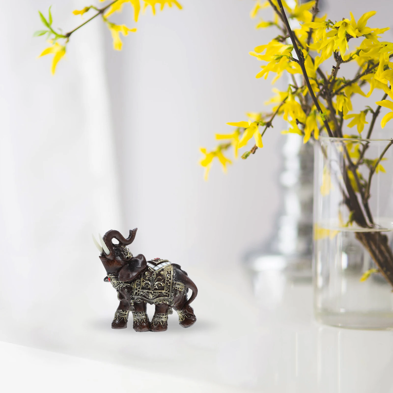 

1pc Creative Statue Ornament Home Decor Desktop Craft Office Decoration Animal Vintage Adornment Tabletop Decor Simulation Resin