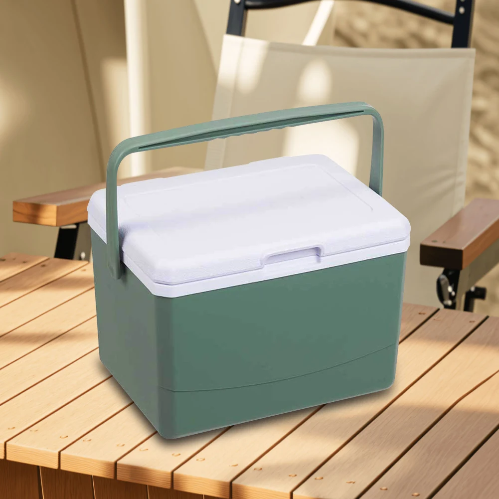 5L Camping Car Refrigerator with Handle Barbecue Insulation Box Heat Preservation Fresh-Keeping Incubator for Camping Tailgating