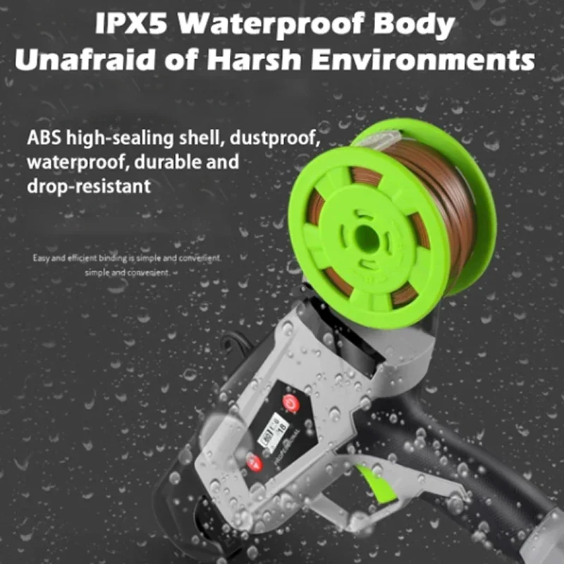 220 В/110 В машина для связывания растений с аккумулятором, автоматический инструмент для садовой ленты, 1 рулон ленты для овощей, винограда, помидоров