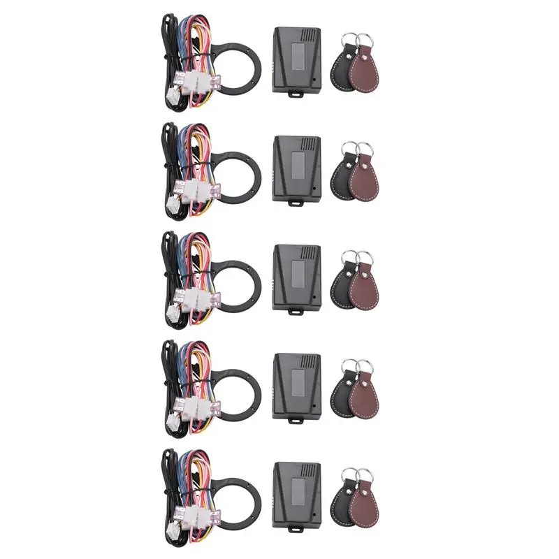 AU28-5X Smart Car Engine Push Start Stop Button Rfid Lock Ignition Keyless Entry System Auto Start Stop Immobilizer Starline