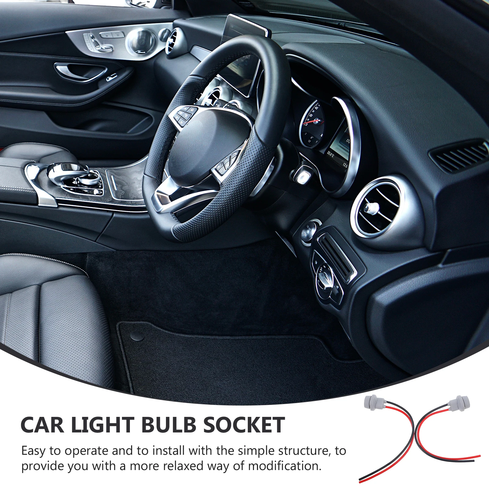 

2pcs Lamp Socket Brake Lamp Adapter T10 Car Indicator Bulb Holder Extension Socket Auto Light Base Side Marker Turn Signal