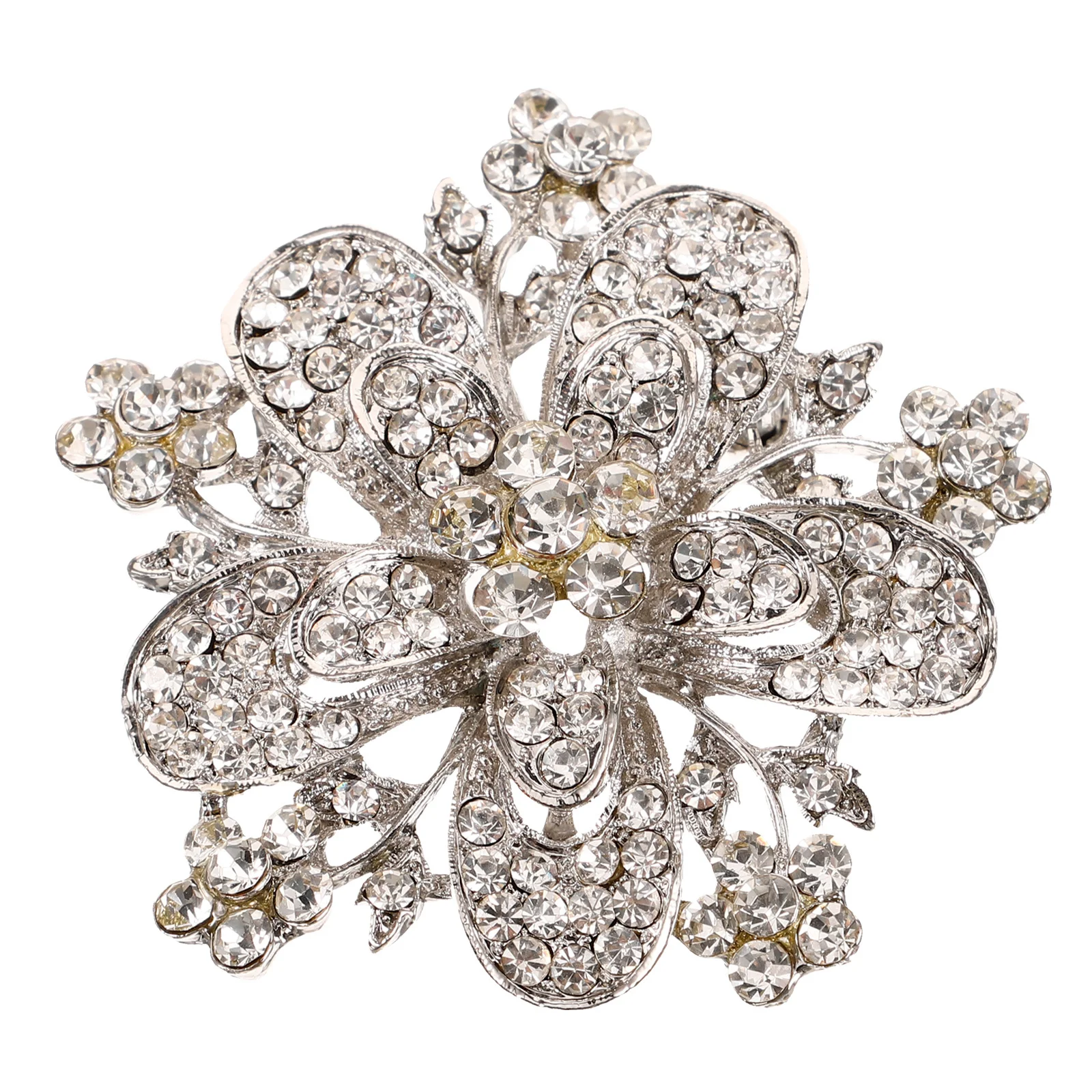 

Clothes Lapel Pin Rhinestone Alloy Sparkly Brooch Pin Wedding Bridal Jewelry for Women Fashion Dress Hat Scarf Decoration
