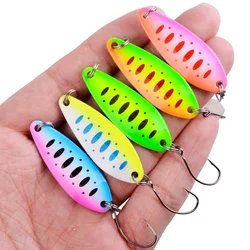 1PCS Metal Spinner Spoon trout Fishing Lure Hard Bait Sequins Noise Paillette Artificial Bait small hard sequins spinner