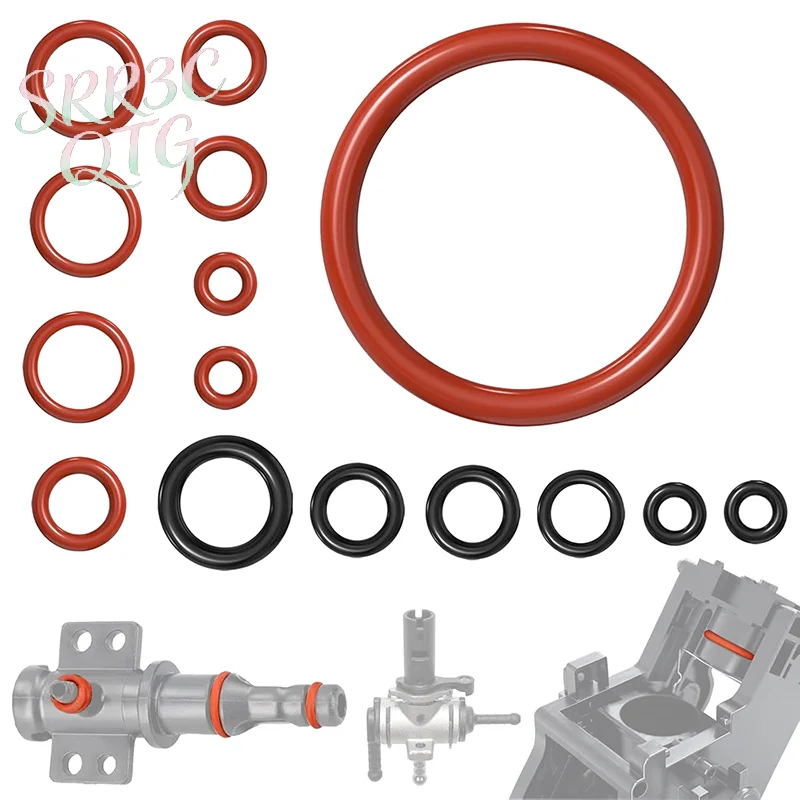 Kit de Vedação O-Ring de Silicone com 15 Peças para Máquina de Café Saeco - Acessórios para Conector de Bico e Grupo de Infusão - Oferta Imperdível