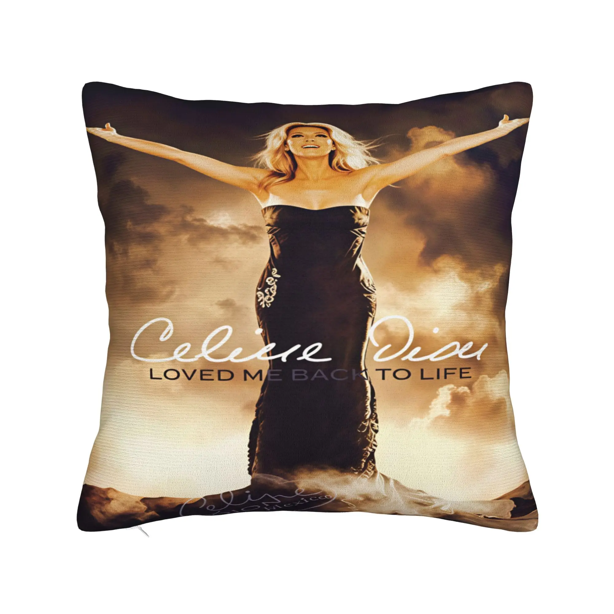 Pillow Case Celines Dions Paris 2026 Print  Pillow Cover For Sofa Home Decor Kawaii Pillowcases