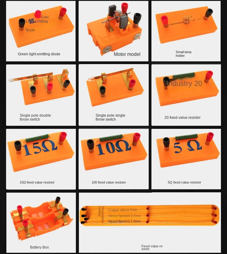 Attrezzatura sperimentale del circuito didattico della scatola dimostrativa di elettricità di aspirazione magnetica per gli insegnanti del grado 9