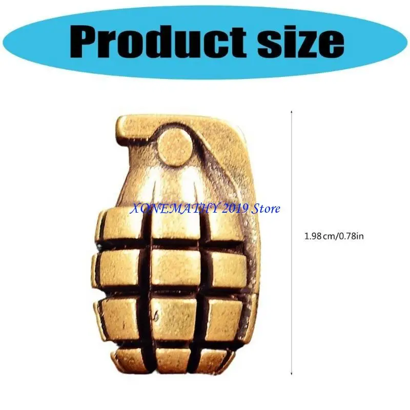 F42F Grenades Pendant for Necklaces Jewelry and Paracord Projects Lanyard