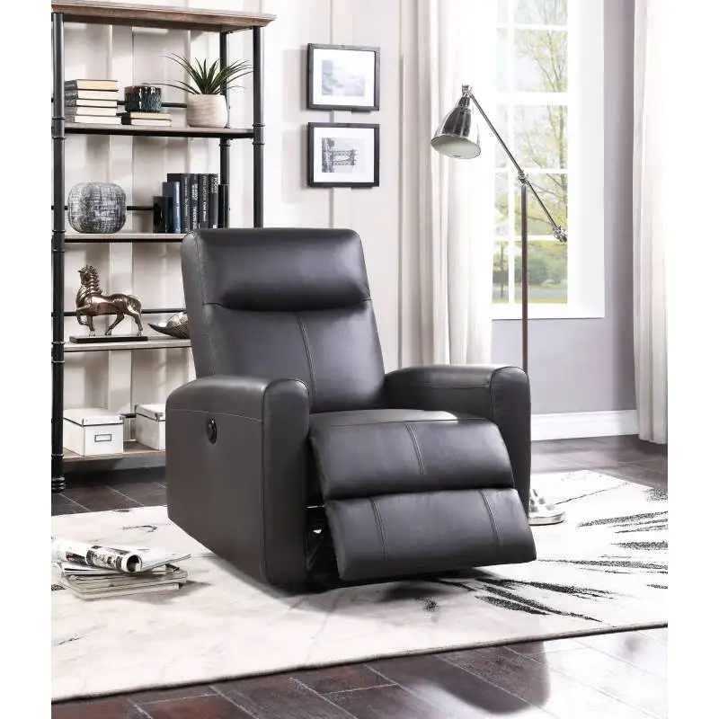 Blane Brown Top Grain Leather Match Power Motion Recliner