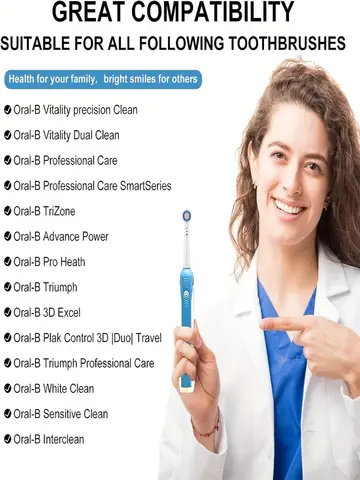 Cabezales de repuesto para cepillo de dientes, compatibles con Oral-B Braun, cabezales de cepillo de dientes eléctrico profesional, 4/12/16/20 Uds.