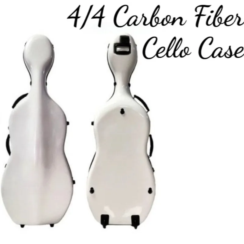 Custodia per violoncello in fibra di carbonio 4/4 antigraffio resistente all'usura leggera spalla portatile scatola per violoncello accessori per strumenti musicali