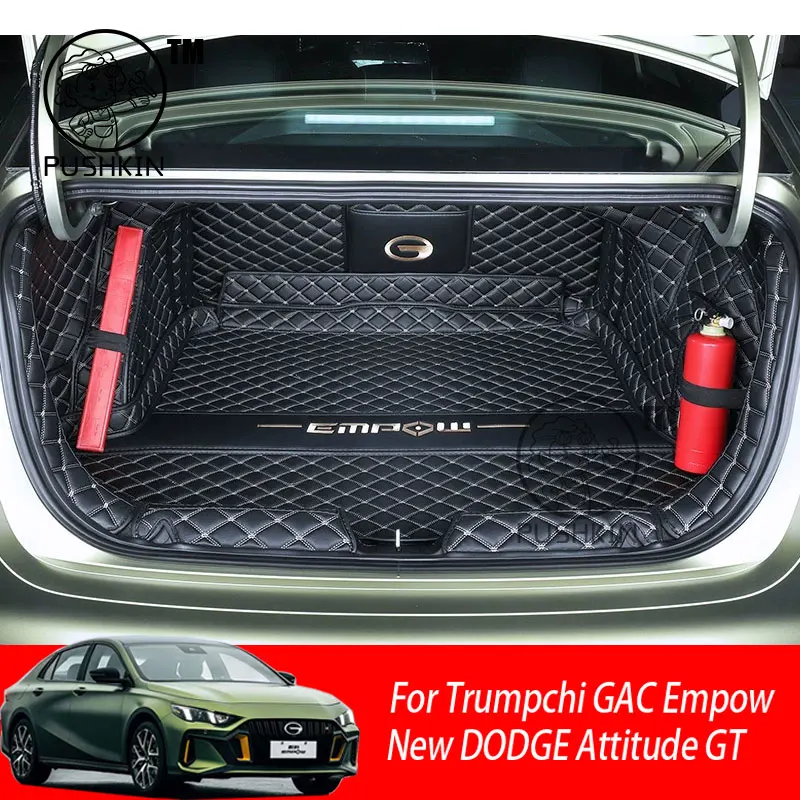 For Trumpchi GAC Empow New DODGE Attitude GT 2025 Car Boot Mat Rear Trunk Liner Cargo Leather Floor Carpet Tray Protector Mats