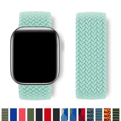 Apple Watch用の編みこみストラップ,iwatch 9,8,7,6,5,4,se 3,2,49mm, 44mm, 45mm用のナイロンストラップ42mm, 46mm, 41mm