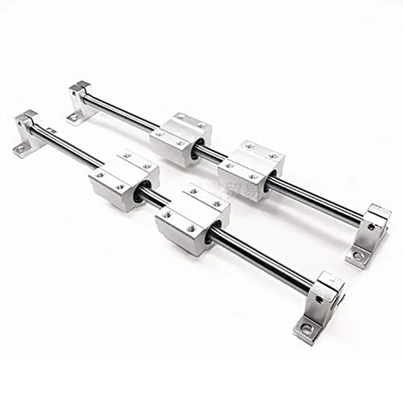 Imagem -03 - Suporte de Rolamento de Eixo Linear 12 mm 400 mm Assento de Rolamento Linear Scs12uu 10 Pcs por Conjunto