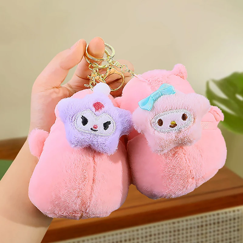 Cartoon Capybara Plush Keychain Pendant Fashion Backpack Hanging Decoration Cute Stuffed Doll Car Keyring Children Gifts